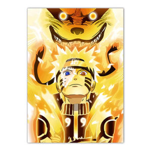 Bandai | Oil Painting By Numbers Japan Anime N-Naruto S-Sasuke Figures Home Decor Modern Wall Decor for Living Room Bedroom Gift No Frame
