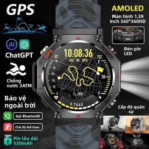 Đồng Hồ Thông Minh Amazfit T Rex 3 2025 Đạt Chuẩn Quân Sự Với GPS La Bàn Máy Đo Độ Cao Áp Kế Màn Hình AMOLED Chống Nước Chức Năng Gọi Bluetooth Dành Cho Nam Giới