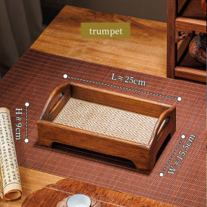 ถาดกี่น้ำชา ถาด ถาดไม้สาน ถาดไม้ ถาดสี่เหลียม อเนกประสงค์ ถาดรองแก้ว กี่น้ำชา