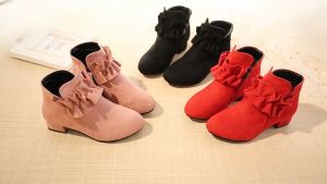 Sepatu Wedge Heels Boot Anak Perempuan Import Simply Line (ZH-SS247)