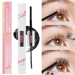 Double Mascara Eyelash Glue Remover Gel 2-in-1 Waterproof Long-Lasting Quick-Drying Self-Extension False Eyelash Glue
