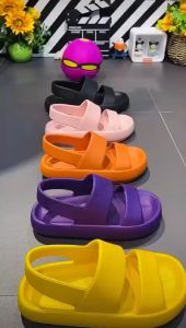 LIMITLESS Sandal Wanita Tali Belakang Empuk Gunung Lalisa Korean Style Slop Cewek Sendal Slide Wedges Terbaru