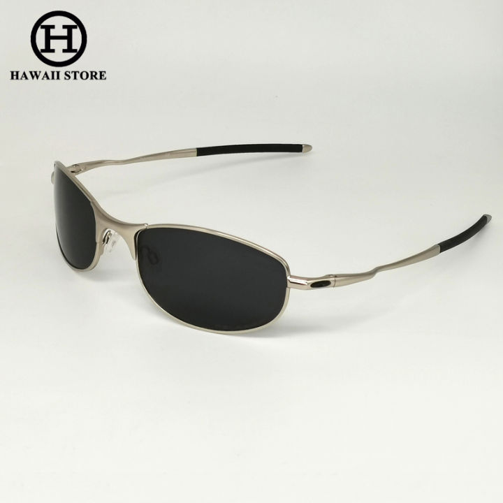Hawaii Polarized Sunglasses Aluminum Frame Spring Temples UV400 Male