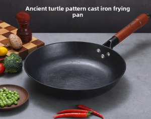 ZHONGFU | Non-Stick Cast Iron Skillet for Home Use