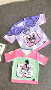 Jersey Kuromi Anak Wanita | Full Print Ungu Coquette Sport