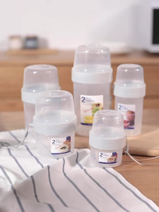 Portable double-layer salad cup breakfast light meal cup sealed salad smoothie oatmeal yogurt cup