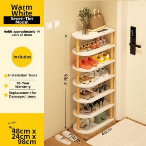 SAMEDREAM | Household Entrance Multilayer Easy Installation Narrow Shoe Rack