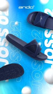 ANDO JOSS 02 - Sendal Slide Pria Sandal Santai Rumah Fashion Casual Ando Orisinil