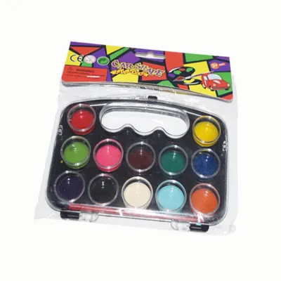 12Color Water color paint Design painting Arts & Crafts SUITCASE STYLE school supplies