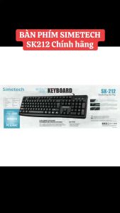 Bàn phím Simetech SK-212 có dây / Keyboard Simetech SK212 Chính hãng bảo hành 12 Tháng