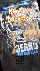KAOS MURAH LUFFY ONE PIECE 100 RIBU 7 KAOS (BISA PILIH MOTIF CHAT MIMIN :D) Kaos oblong harian