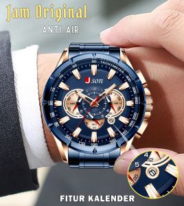 JSON 100% Jam Tangan Pria Desain Dan Model Terbaru 2022 Mewah Tahan Air Anti Baret kuat Selamanya BISA COD
