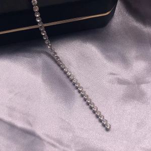 Anti-Oxidation Color-Preserving Super a Glass Rhinestone Chain Edge Encryption DIY Jewelry Decoration Alloy Plated Silver Gold