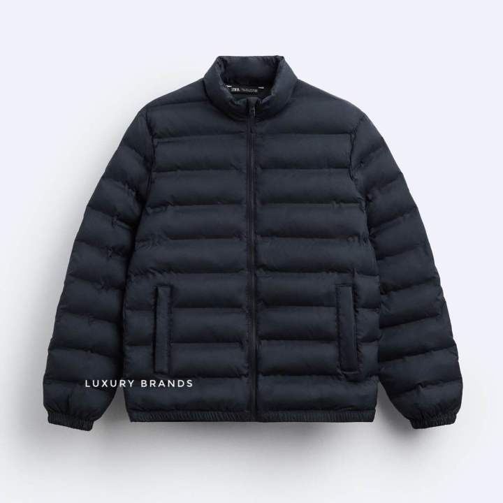 Padded Jacket Zara Puffer Jacket Man Zara Black Quilted Puffer