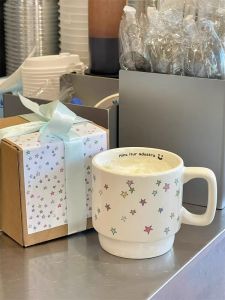 XUNHUAI | Cute Cat Eating Fish Ceramic Mug