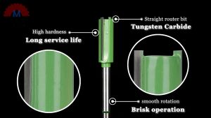 Mata Profil Kayu Lurus Straight Router Bit Shank 6mm