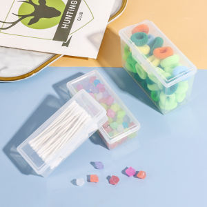 Portable Travel Medicine Box Cotton Swab Holder Case Floss Jewelry Organizer Container Dust-proof Jewelry Accessories Box