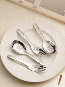onlycook | Childrens Cartoon Design 316 Stainless Steel Fork and Spoon Set