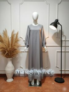 RIANA DRESS MUSLIM LENGAN BALON/DRESS VERSI PAYET BAHAN SYAKILA PREMIUM SUPER LEMBUT/DRESS LEBARAN TERBARU