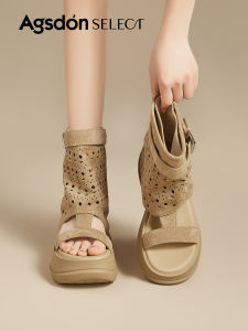 Agsdon | Breathable Thick Sole Hollow-out Roman Sandals