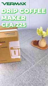 Vermax Coffee Machine Double Drip 450W Mini Portable Coffee Coffee Grinder Washable filter FREE ceramic mugs 2PCS