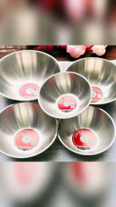 Thau Thố Inox Trộn Nộm Salad Nấu inox 304 Zebra Thái Lan nhiều cỡ hàng dày dặn size lớn đến 30cm