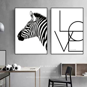 งานฝีมือตกแต่งผนังสไตล์โมเดิร์นสีดำขาวเรียบง่าย ภาพวาดห้องนอน ห้องนั่งเล่น ห้องอาหาร ภาพวาดตกแต่งผนัง งานฝีมือตกแต่งบ้าน