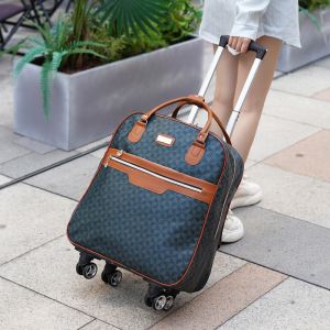 Short-Distance Travel Bag Universal Wheel Mens and Womens Lightweight Luggage Foldable Trolley Bag Large Capacity Luggage Bag with Wheels