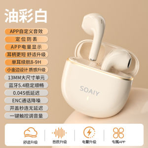 SOAIY SR10Pro Sports Bluetooth Wireless Earphones Half-In-Ear Long Battery Life Running Special New 2025 Half-In-Ear Running Earphones