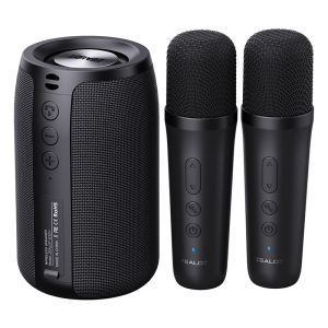 S32M Karaoke Machine Portable Bluetooth 5.3 Speaker System with 1-2 Wireless Microphones Home Family Singing Gifts