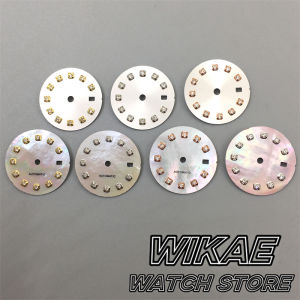 NH05 20.5mm Sunburst White Mother Pearl Watch Dial Black Green Blue Brown Gray Fit 26mm NH05 Movement Watch Replacement Parts