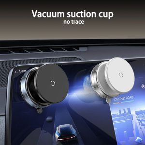 Car Phone Holder Magsafe Magnetic Vacuum Intelligent Car Mount 360° Rotation Magnetic Vacuum Adsorption Suction Cup Bracket Car