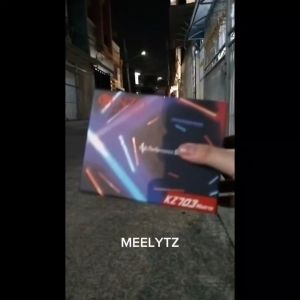 Lampu Tembak Kenzo KZ 703 Model Gepeng Blue Lens Bahan Alumunium Di Lengkapi Kipas Pendingin