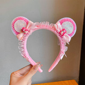 Anti-Slip Childrens Hairband Girls Cartoon No-Tie Headband Comfortable Photo Shoot Hair Clip Accessory for Little Girls