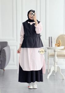 ARSYILA SET 3 in 1 (Inner +Outer + Rok) PREMIUM GAGIL  by OVA