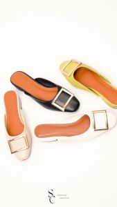 SEPASANG COLLECTION Miru Mules Wanita Heels Hak 3 Cm