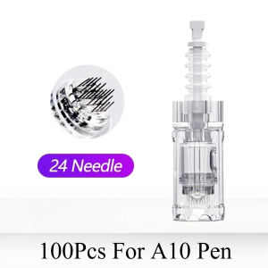 100Pcs Needle Length 0.25mm Cartridge Microneedle 12pin 24pin 36pin 42pin Round Nano Needle For Dr Pen A10 Microneedling Pen