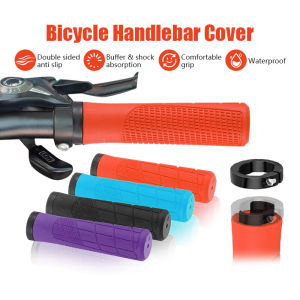 2 Pcs Handlebar Grips Rubber Handle Grips Bike Grips Anti Slip Bicycle Handlebar Grips Aluminum Alloy Universal Handle Hand Cycling Parts