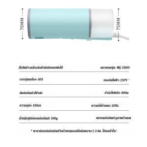 เตารีดไอน้ำแบบพับได้ Garment Steamer ขนาดเล็ก พับเก็บได้ เตารีดพกพา เตารีดไอน้ำแบบมือถือ