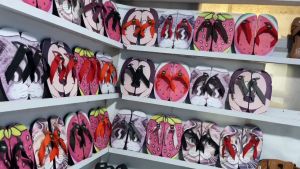 0189 Sandal Jepit Anak Dan Dewasa Motif Cartoon Ready Stok