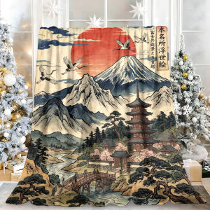 Beast Kingdom | Retro Design Twin Size No Pilling Thanksgiving Throw Blanket Perfect for Christmas Xmas Holiday Home Decoration