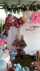 Paket Dekorasi Ulang Tahun Anak-Anak Karakter Hello Kitty & Boneka Labubu