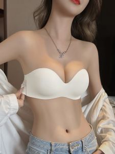 Victorias Secret Không Dây Chống Trượt Ngực Nhỏ Giả Lớn Vô Hình Không Để Lại Dấu Vết Cạp Giữa Mùa Hè Cho Phụ Nữ Trẻ