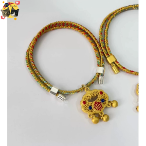 🧧Chinese Style Red Rope Pet Collar with Silent Bell cute collar Cat collar Red Collar