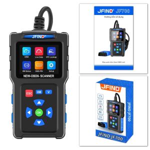 Máy Quét Chẩn Đoán OBD2 JFIND JF700 Thiết Bị Đọc Mã Lỗi Xe Hơi Với Chức Năng Kiểm Tra Điện Áp Ắc Quy Phát Hiện Mã Lỗi Động Cơ