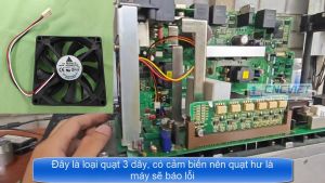Quạt tản nhiệt 3 dây 40x40x15mm 4015 SanyoDenki 109P0424H7D30 24V 0.08A cho máy CNC