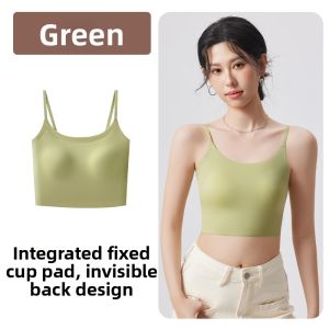 Invisible No-show Seamless Beauty Back Camisole Bra Pad Integrate