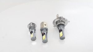 KEVANLY | H4 LED BA20D P15D Motorcycle Led Headlights 3030 24SMD Dual Color White Yellow Hi Lo Lamps Motorbike Headlight Scooter Fog Lamps