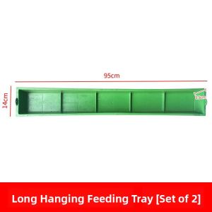 FEIZHUXIANSEN | Long Rectangular Chicken Feeder with Water Basin Anti-Spilling