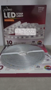 YOMIKO Lampu Led Strip Selang SMD 2835 220V 10M 10Meter Warna Warni RGB Lampu Hias Indoor Outdoor